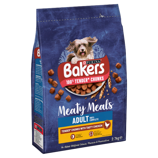 BAKERS Meaty Meals Adult Chicken Dry Dog Food 2.7kg