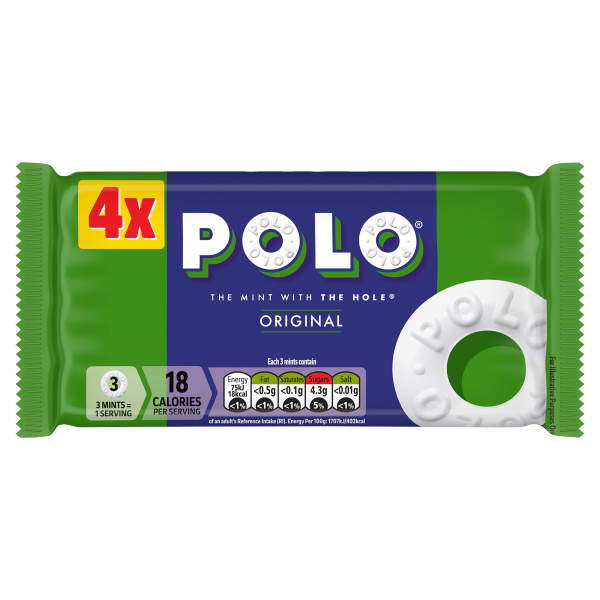 Polo Original Mint Tube Multipack 34g 4 Pack