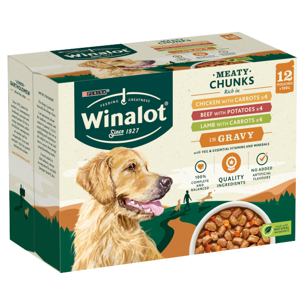 Winalot senior shop dog food