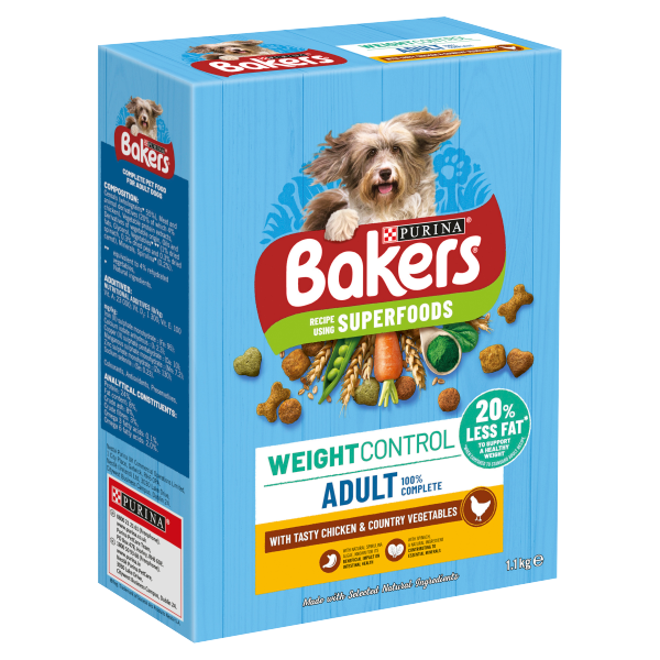 Bakers weight control hot sale dog food asda