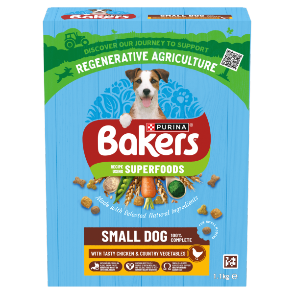 BAKERS Small Dog Chicken with Vegetables Dry Dog Food 1.1kg