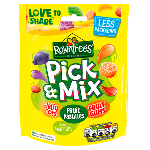 Rowntree's Randoms Juicers Sweets Sharing Bag 140g We Get Any Stock
