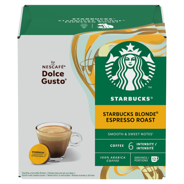 Starbucks Espresso Roast Espresso by Nescafe Dolce Gusto Coffee Pods x