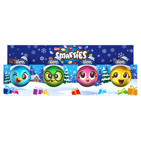 Smarties Milk Chocolate Christmas Penguin Multipack (4x18.5g)