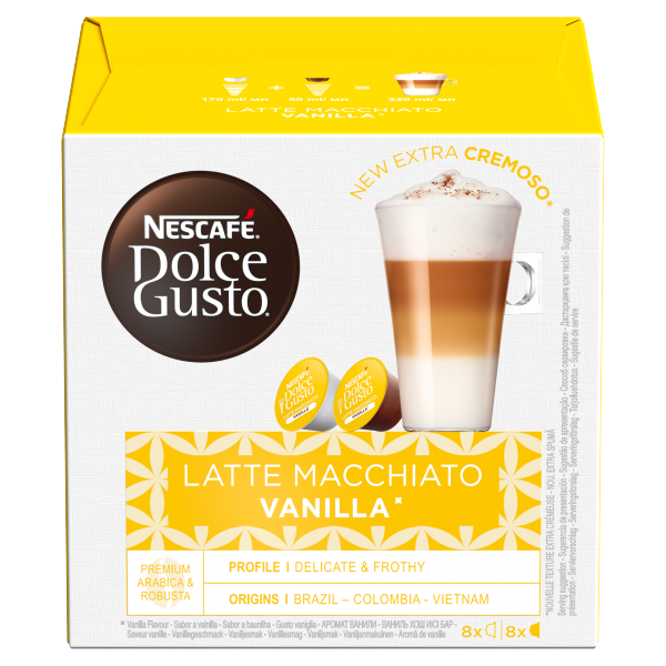 Dolce gusto 2025 latte macchiato vanilla