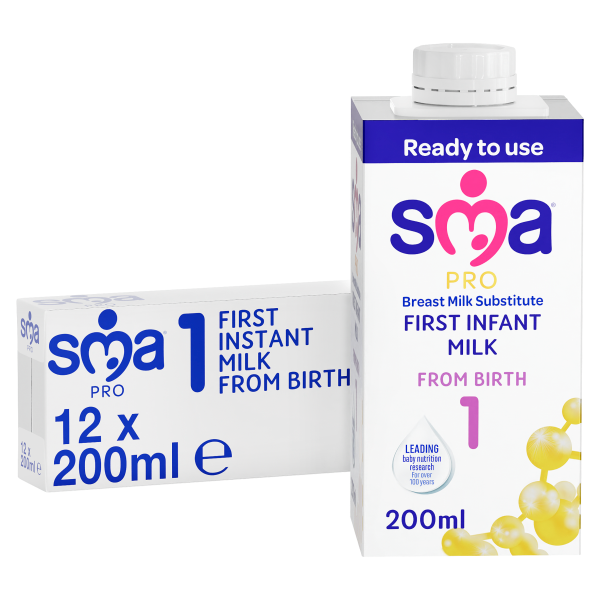 SMA Pro First Infant Milk From Birth 200ml