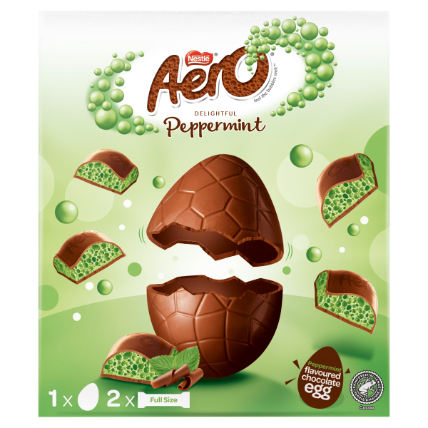 Aero Peppermint Mint Chocolate Large Easter Egg 222g We Get Any Stock