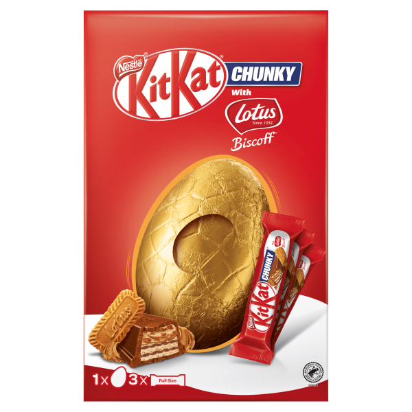 Kit Kat Chunky Biscoff Milk Chocolate Giant Egg 274.5g
