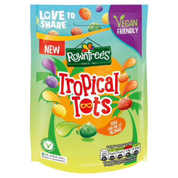 Rowntrees Jelly Tots Tropical Pouch 140g We Get Any Stock
