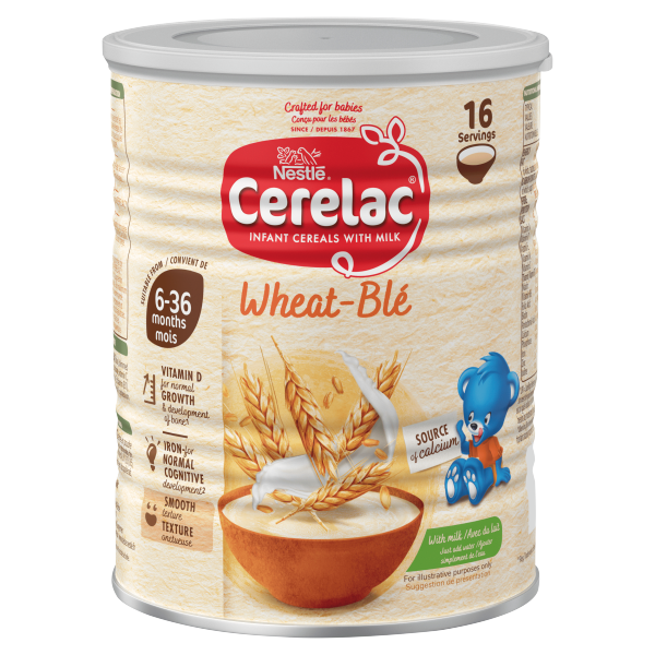 CERELAC Wheat Based Fortified Baby Cereal, Just Add Water, 6 Months+