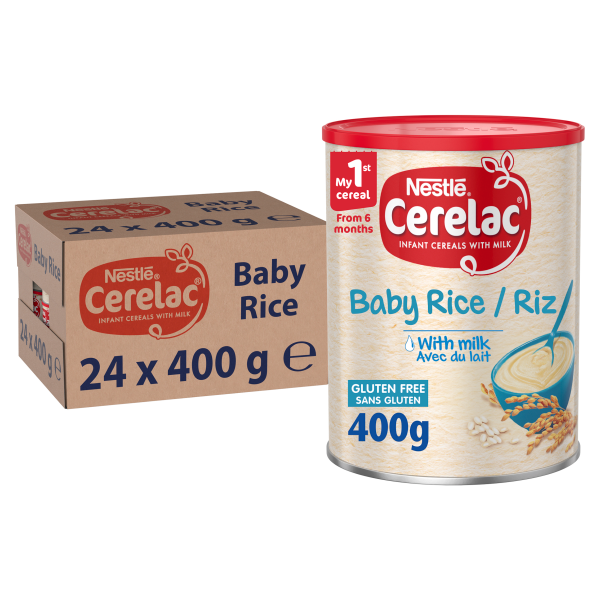 CERELAC Rice Based Fortified Baby Cereal, Just Add Water, 6 Months+, 400g 