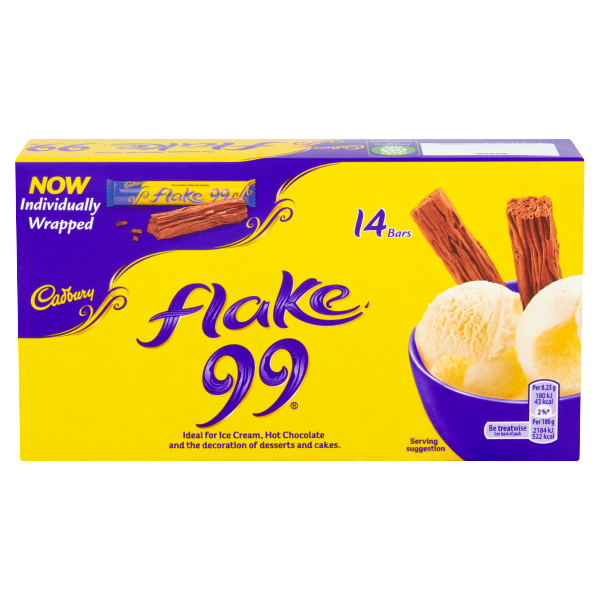 Cadbury Flake 99 Chocolate Bar 14 x 8.25g