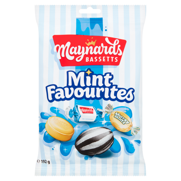 Maynards Bassetts Mint Favourites Sweets Bag 192g