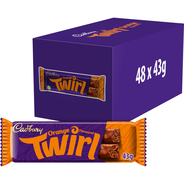 Cadbury Twirl Orange Chocolate Bar 43g