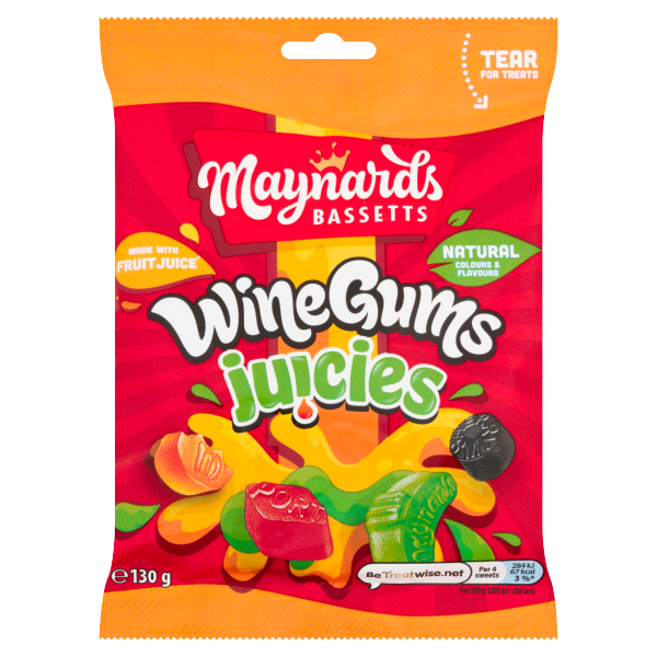 Maynards Bassetts Wine Gums Juicies 130g
