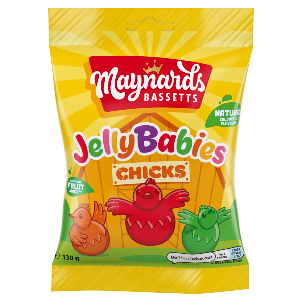Maynards Bassetts Jelly Babies Chicks 130g