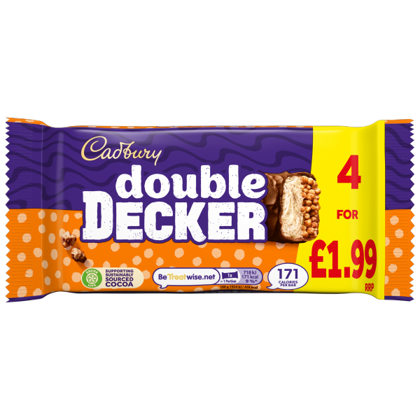 Cadbury Double Decker 4 Pack Pm £1.99 4x37.3g (149.2g)