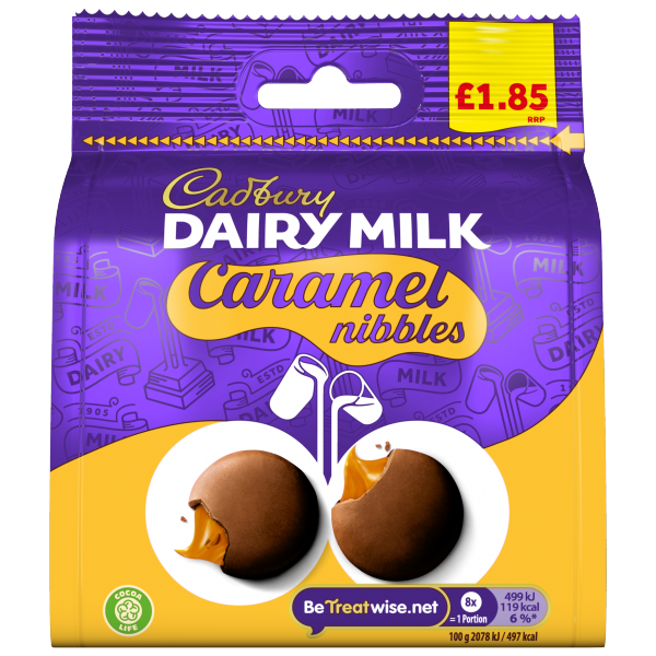 Cadbury Caramel Nibbles Pm £1.85 85g