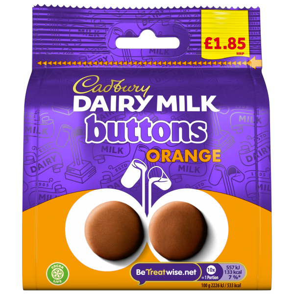 Cadbury Orange Buttons Pm £1.85 85g