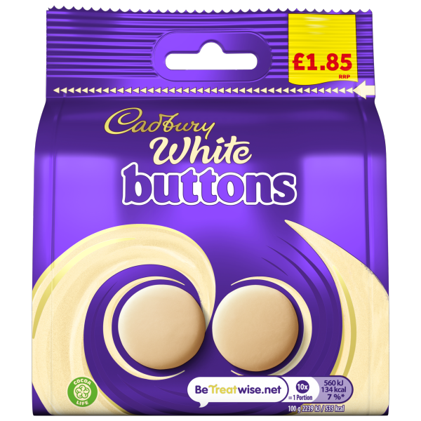 Cadbury White Buttons Pm £1.85 85g