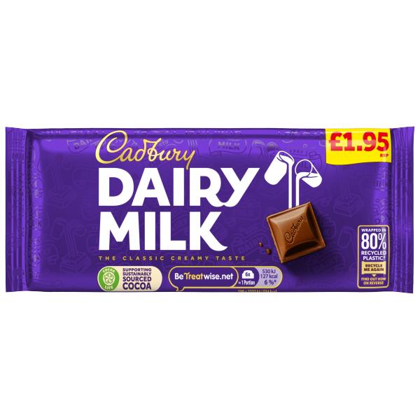 Cadbury Dairy Milk Pm £1.95 95g
