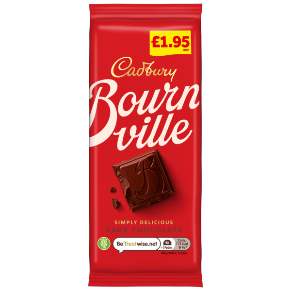 Cadbury Bournville Pm £1.95 100g