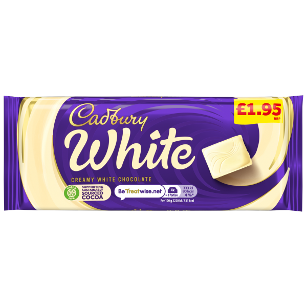 Cadbury Dairy Milk White Pm £1.95 90g