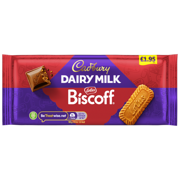 Cadbury Dairy Milk Biscoff Pm £1.95 95g