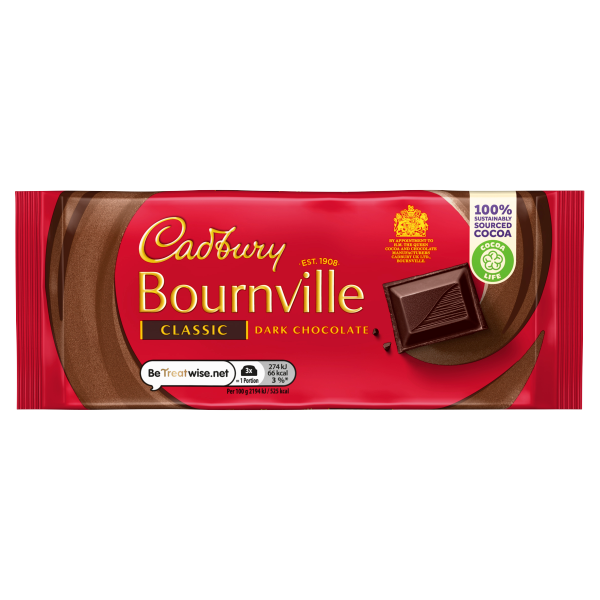 Cadbury Bournville Classic Dark Chocolate Bar 100g We Get Any Stock