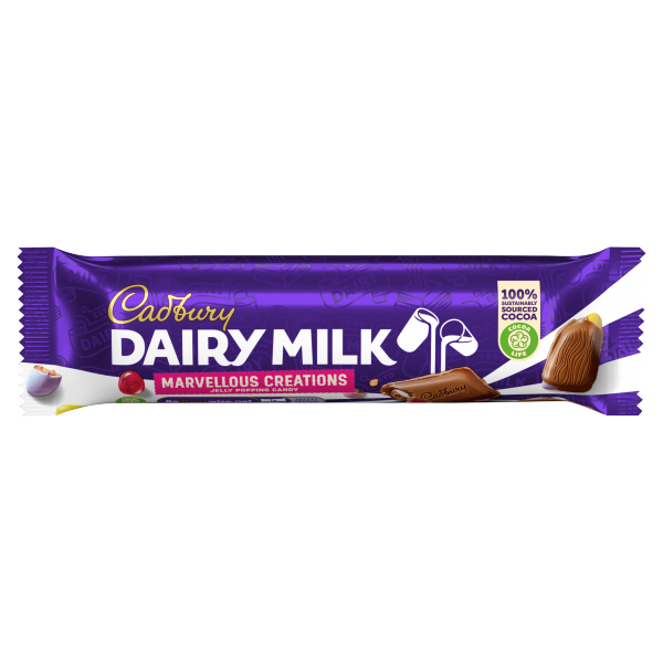 Cadbury Dairy Milk Marvellous Creations Jelly Popping Candy Shells 47g