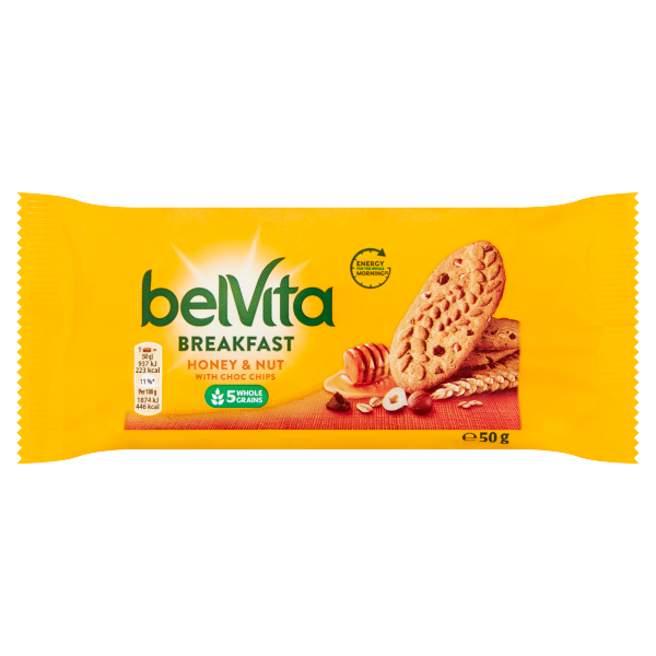 Belvita Breakfast Biscuits Honey & Nuts with Choc Chips 225g We Get