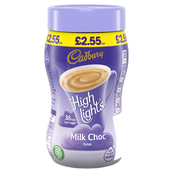 Cadbury Highlights Milk Hot Chocolate Drink £2.55 154g We Get Any Stock