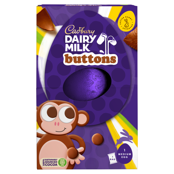 Cadbury Dairy Milk Buttons Medium Easter Egg 128g We Get Any Stock