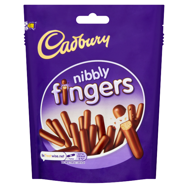 Cadbury Nibbly Chocolate Mini Fingers Biscuits 125g