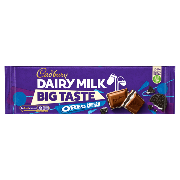 Cadbury Dairy Milk Big Taste Chocolate Biscuit Crunch Bar 300g We Get