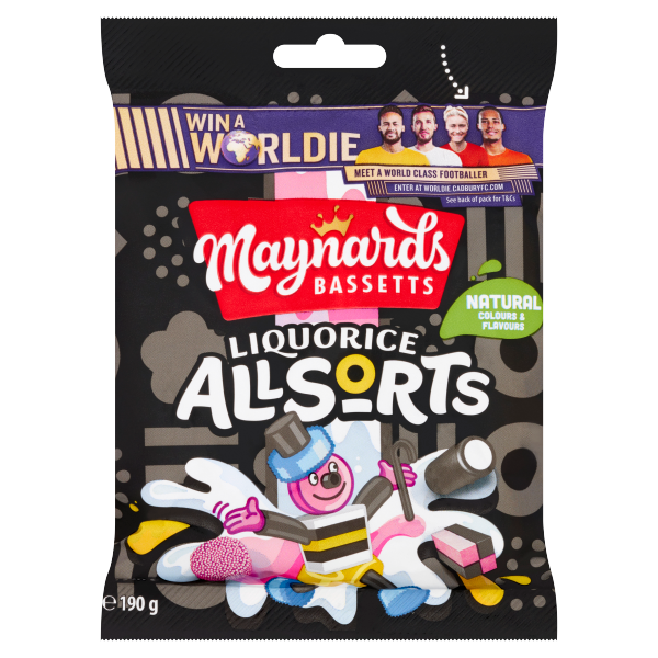 Maynards Bassetts Liquorice Allsorts Sweets Bag 190g We Get Any Stock