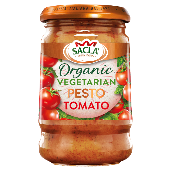 Sacla Organic Veg Pesto No.6 Tomato 190G