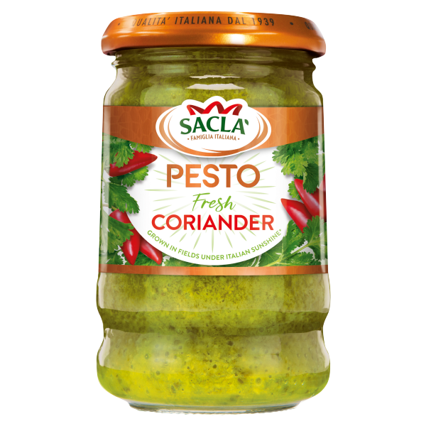 Sacla' Pesto Fresh Coriander & Red Chilli 190g
