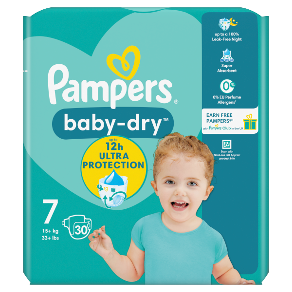 Pampers size 7 hot sale diapers