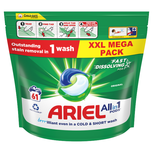 Ariel Original All in 1 Pods 61 Washes We Get Any Stock