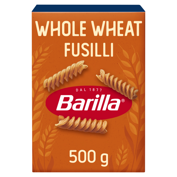 Barilla Pasta Fusilli Whole Wheat Pasta 500g