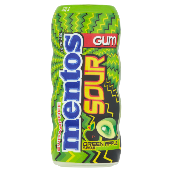 Mentos Gum Pocket Bottle Sour Apple 30g