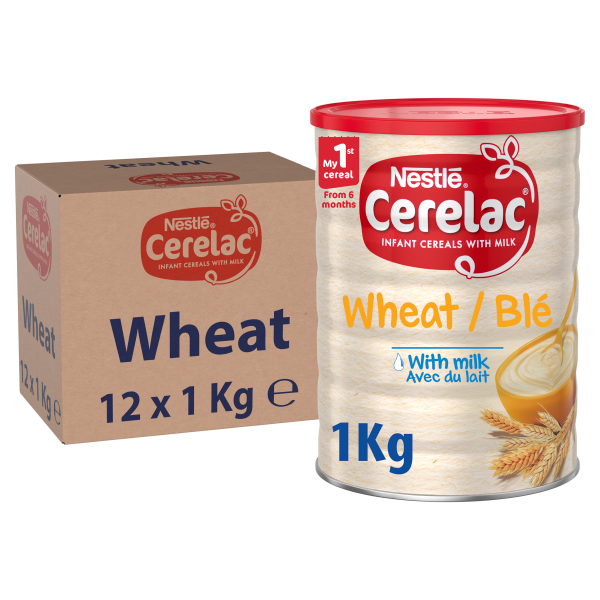 CERELAC Wheat Based Fortified Baby Cereal, Just Add Water, 6 Months+, 1 kg 