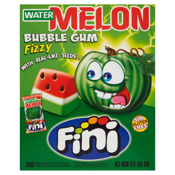 Fini 200 Watermelon Bubble Gum 5g