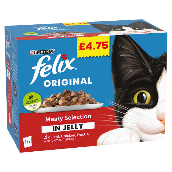 Felix  Mixed Variety Beef  Pmp £4.75 12X100g