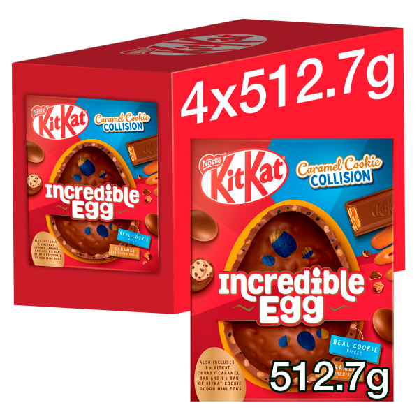 KitKat Caramel Cookie Collision Milk Chocolate Incredible Easter Egg