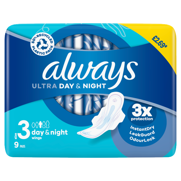 Always Ultra Day and Night with Wings QP PMP £2.69