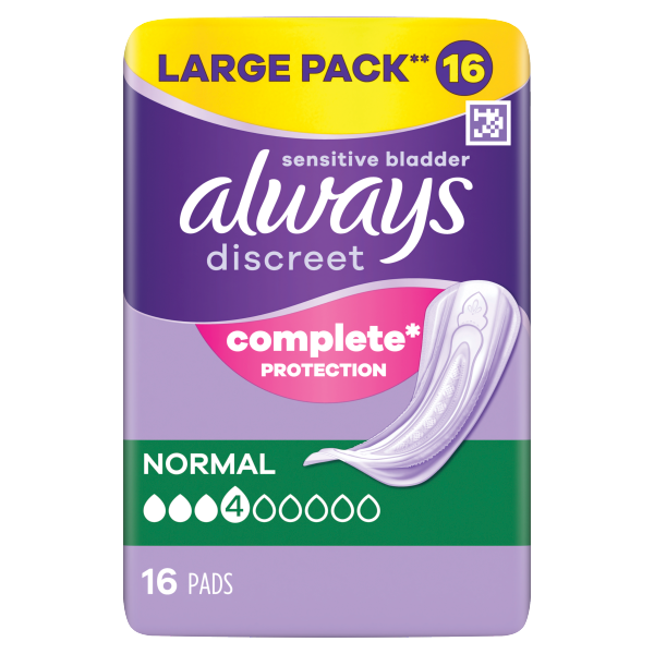 Always Discreet Incontinence Pads Women Normal 16 Count We Get Any Stock