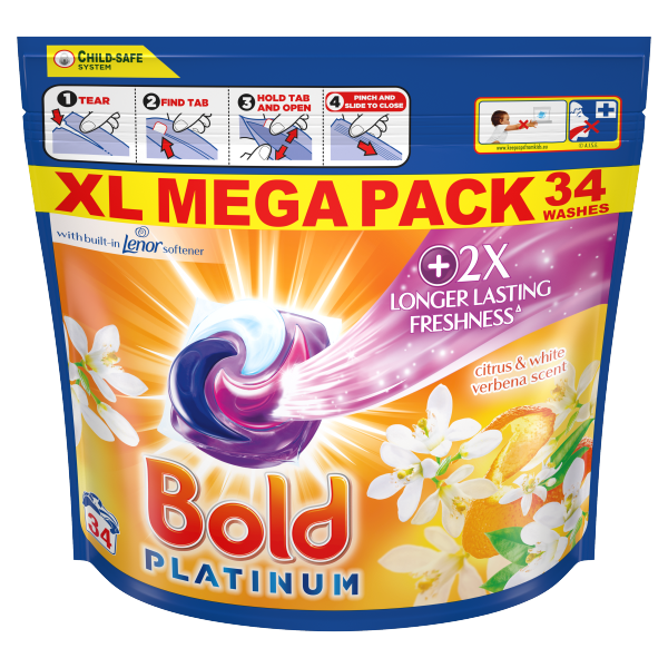Bold Platinum+ Pods 34s Citrus & White Verbena