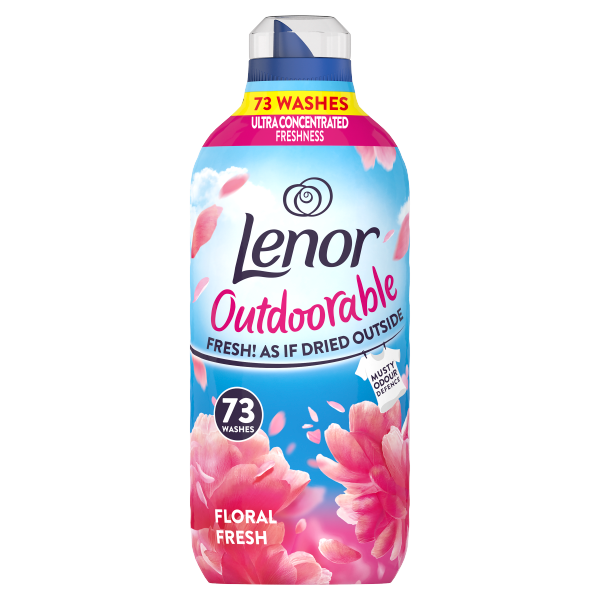 Lenor Outdoorable Fabric Conditioner 73 Washes, Floral Fresh
